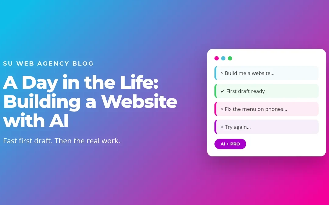 A Day in the Life of a Web Designer Using AI to Build a Website